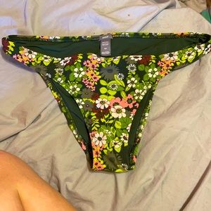 Aerie floral bikini bottoms